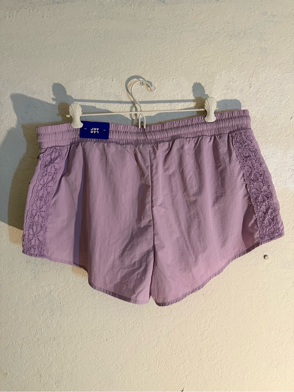 NWT | JoyLab - Active Lace Trim Shorts | Lavender | L - Picture 3 of 6
